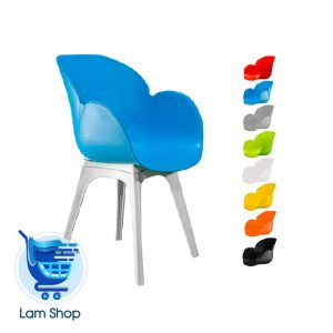 صندلی صدف پایه پلاستیکی S520 بنیزان