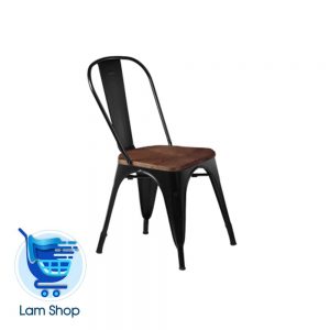 صندلي بدون دسته فلزی تولیکس،کف چوب نظری ( N501W)