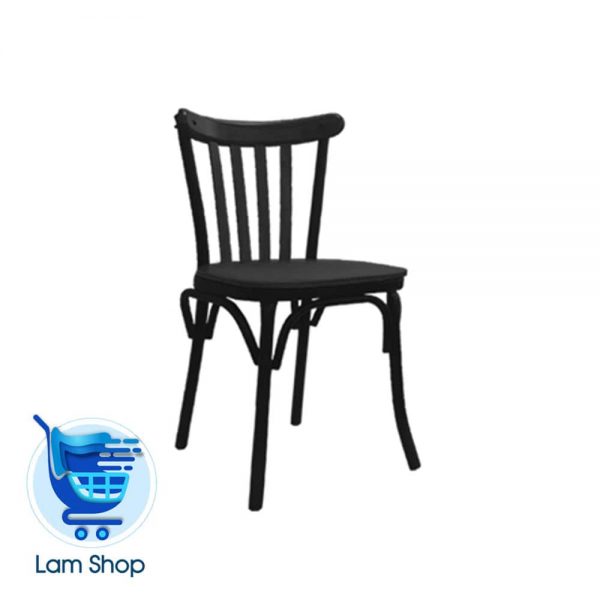 صندلی بدون دسته فلزی برسو باکف و پشت اتصال چوبی N607W نظری